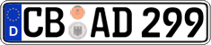 German license plate, Regular plates