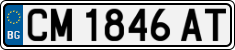 License plate of Bulgaria, Cars