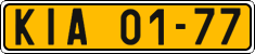 License plate of the Czech Republic, Commercial vehicles (1960)