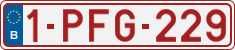 License plate of Belgium, Regular plates (2010)