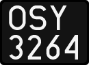 License plates of Poland, 1976 year system