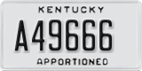 Kentucky, Apportioned (A12345)