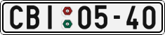 License plate of the Czech Republic, Cars (1960)
