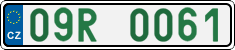License plate of the Czech Republic, Sportcars (2001)