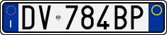 License plate of Italy, Cars (1994 year series)
