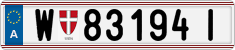 License plate of Austria, Regular plates
