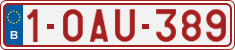 License plate of Belgium, Regular plates (2010)