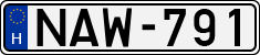 license plates of Hungary, Cars (1990)