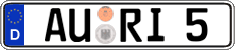 German license plate, Regular plates