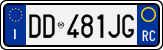 License plate of Italy, Cars (1994 year series)