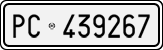 License plate of Italy, Cars (1927 year series)