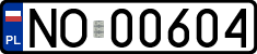 License plates of Poland, Regular car plates