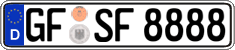 German license plate, Regular plates