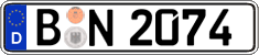 German license plate, Regular plates
