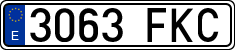 License plates of Spain, Ordinary (2000)