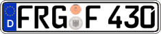 German license plate, Regular plates