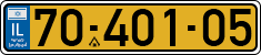 License plate of Israel, Regular plates