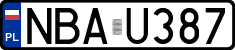 License plates of Poland, Regular car plates