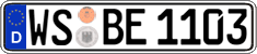 German license plate, Regular plates