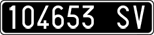 License plate of Italy, Cars (1927 year series)