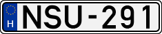 license plates of Hungary, Cars (1990)