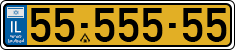 License plate of Israel, Regular plates
