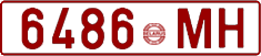 License plate Belarus, Cars (1992)