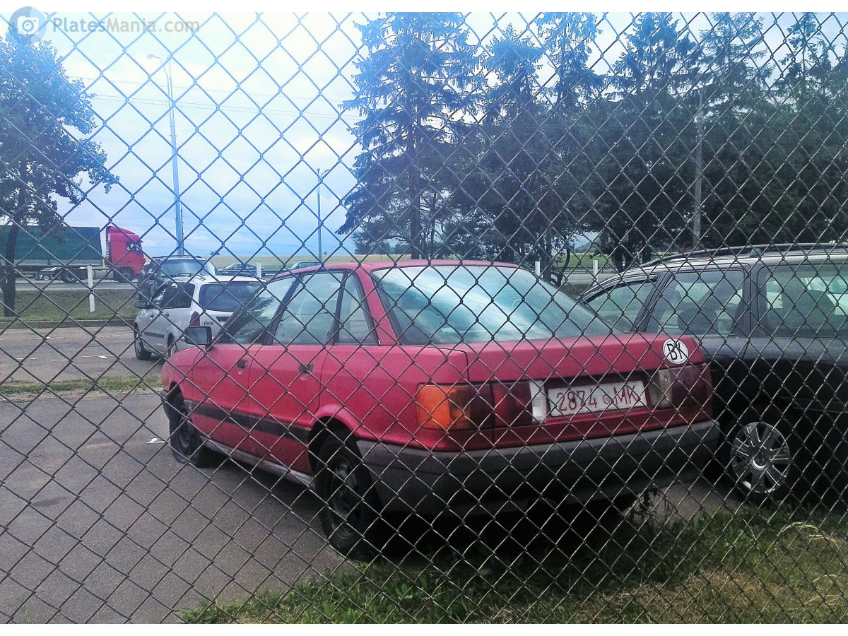 2874 MK, Audi 80 3rd gen (B3/89), 1986–1991