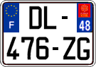 French license plate, SIV (ordinary)