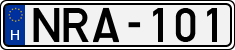license plates of Hungary, Cars (1990)