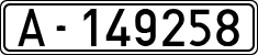 License plates of Spain, 1900 year series