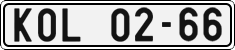 License plate of the Czech Republic, Cars (1960)