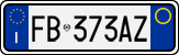 License plate of Italy, Cars (1994 year series)