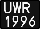License plates of Poland, 1976 year system