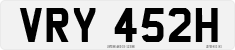 License plate of the United Kingdom, 1963 year system