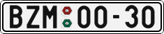 License plate of the Czech Republic, Cars (1960)