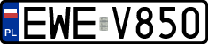 License plates of Poland, Regular car plates