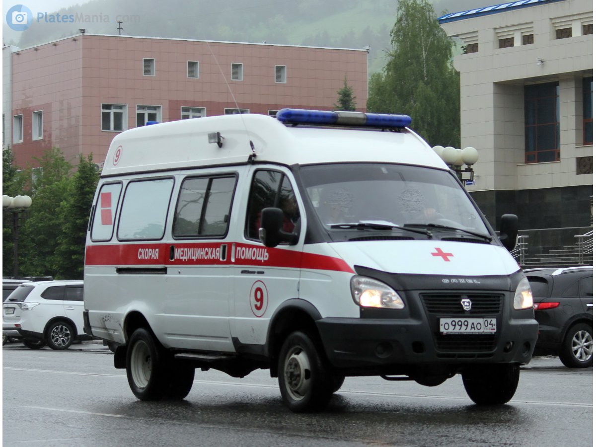 о 999 ао 04, GAZ 3221 ГАЗель 32217 4x4 Minibus, facelift, 2003–