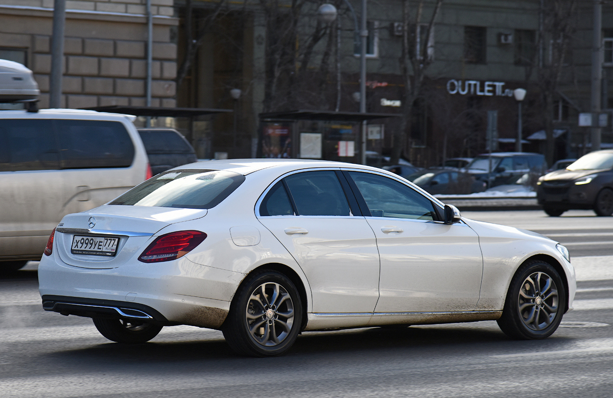 х 999 уе 777, Mercedes-Benz C-Klasse 4th gen Sedan (W205), 2014–2021