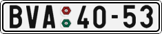 License plate of the Czech Republic, Cars (1960)