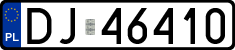 License plates of Poland, Regular car plates