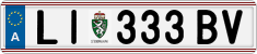 License plate of Austria, Regular plates