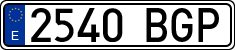 License plates of Spain, Ordinary (2000)