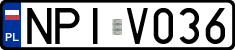 License plates of Poland, Regular car plates