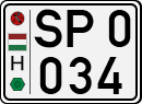 license plates of Hungary, Sportcars (1990)