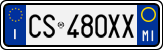 License plate of Italy, Cars (1994 year series)