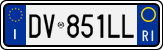 License plate of Italy, Cars (1994 year series)