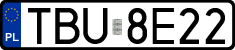 License plates of Poland, Regular car plates