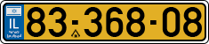 License plate of Israel, Regular plates