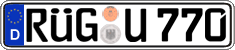 German license plate, Regular plates